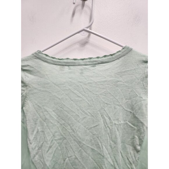 Anthropologie Knitted & Knotted Cardigan Womens XS Mint Green Button Up Casual - Picture 11 of 11
